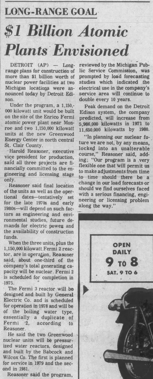 Greenwood Nuclear Power Plant (Cancelled) - April 1972 Plan Announced (newer photo)